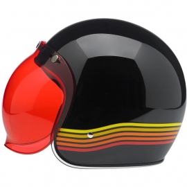 Biltwell Jet - Bubble Visor - Red - Bubble Shield