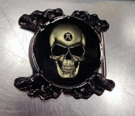 Vintage 3D buckle of The Alchemist skull