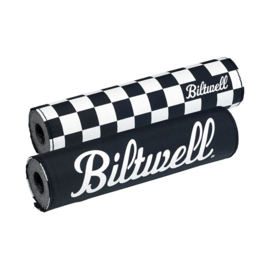 BILTWELL HANDLEBAR PAD - Reversible Checkers / Black