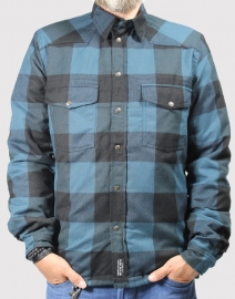 John DOE - MotoShirt LUMBERJACK SHIRT - BLUE (4XL ONLY)