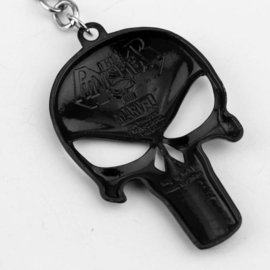 Punisher Keychain - Black / Brass