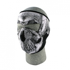 Face Mask - Full - Skull - reversable to black - Zan HeadGear