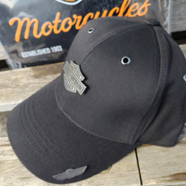 Harley-Davidson Metal Badge Baselcap - Black - Adjustable