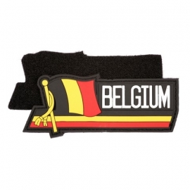 PVC & VELCRO PATCH - Waving flag - Belgische vlag - Belgium - België - la Belgique