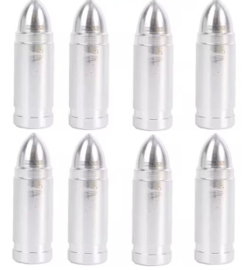 Valve Caps - Chrome Bullet - (Set of 2)