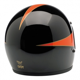 BiltWell - Gringo Helmet - GLOSS BLACK/ORANGE - LIMITED