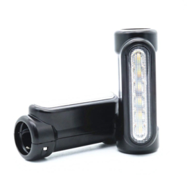 Highway Bar Lights - 12 LED - Black Coated (set 2x)