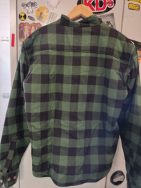 MotoShirt Para-Aramid Lumberjack Shirt - Black/Green