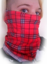 NeckTube - TubeScarf - Red Tartan