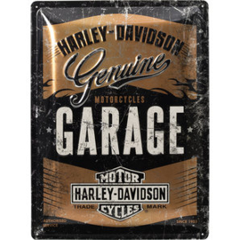 Harley-Davidson - Tin Sign - Genuine GARAGE 'Copper Metallic'