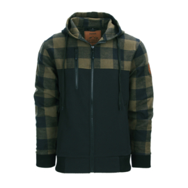 Fostex Lumbershell Jacket - Black & Olive Green