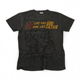 West Coast Choppers - Live like God - Ride like Satan - T-shirt