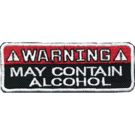 396 - PATCH - WARNING - May Contain ALCOHOL