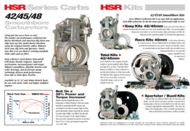 Mikuni HSR42 'Easy' Carburetor Kit - 25% more power! EVO / TWIN CAM