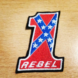 PATCH - Number One - REBEL - rebel flag - 1