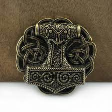 Bronze Thor's Thunder Hammer -  Belt Buckle