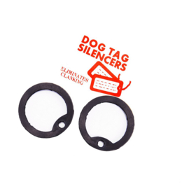 Dog Tag Silencer - Black (set of 2)