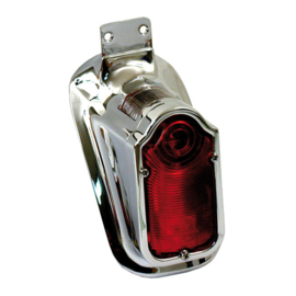 TAILLIGHT - OLD SKOOL - Tombstone - Chrome with RED lens