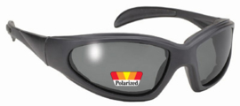 Sunglasses - Kickstart - padded sunglasses - Chopper - POLARIZED - Smoke/Black by KD's