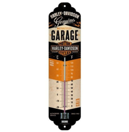 Harley-Davidson - Tin Sign - GARAGE `Genuine` Thermometer