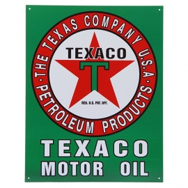 Large Metal Plate - Texaco Motor Oil