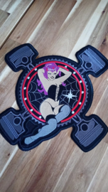 Piston Lady BackPatch - Pin Up Pistons