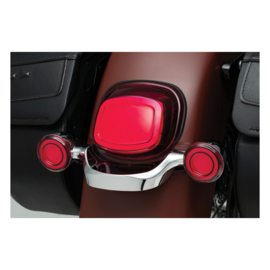 KURYAKYN, REAR TRACER LED TURN SIGNAL INSERT SET. RED LENS