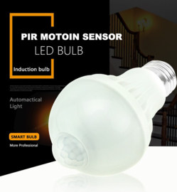 Security LED LAMP - met PIR bewegingsdetector E27 - 5W