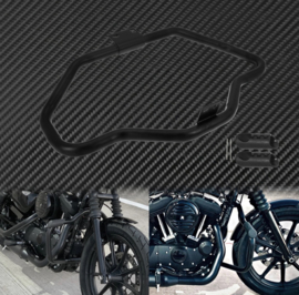 Black SHIELD Crash Bars - Harley-Davidson Sportster '04 up