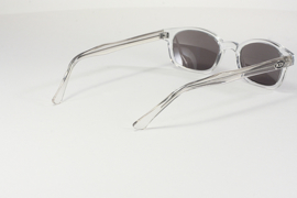 Larger Sunglasses - X-KD's - CHILL X - Clear Frame & Silver Mirror Lens