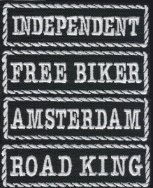 PATCH - Flash / Stick with rope design - ROAD KING