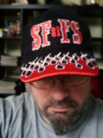 SF81FS - Support Hell`s Angels Forever - BaseBall Cap with Flames