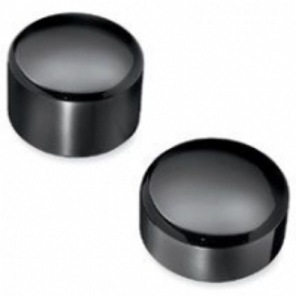 REAR AXLE NUT CAP KIT - BLACK - 08 -17 SOFT / DYNA