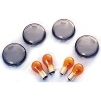 BULLET TURN SIGNAL LENS KIT, SMOKE (4 pcs & 4 bulbs)