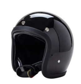 TT&CO Jet Helmet - Gloss Black - 500-TX BLACK
