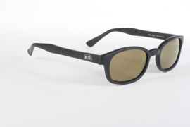 Sunglasses - Classic KD's - Gold Mirror - FLAT black frame