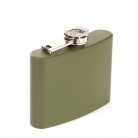 Stainless steel flask - Army Green 4 oz