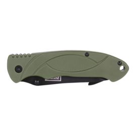 Bush Knife Stainless Steel - Bushcraft Saw Knife - Army Green