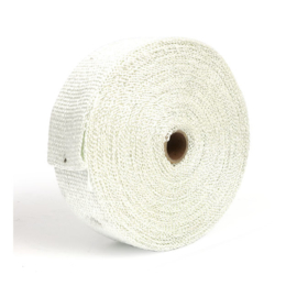EXHAUST INSULATING WRAP. 2" WIDE WHITE