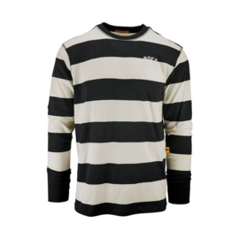 ERNESTO STRIPED LONG SLEEVE SHIRT BLACK/WHITE - XXL 2XL