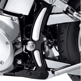 FRAME INSERTS REAR - Black - 84-99 SOFTAIL