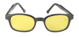 Sunglasses - Design KD's - YELLOW - Matte Black Frame