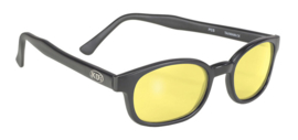Sunglasses - Design KD's - YELLOW - Matte Black Frame