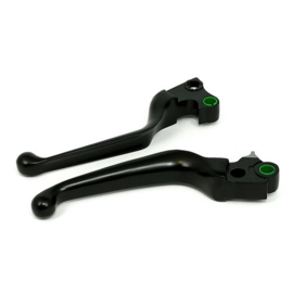 Wide Handlebar Levers - Black - V-rod