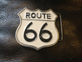 B122 - Belt Buckle - Route 66