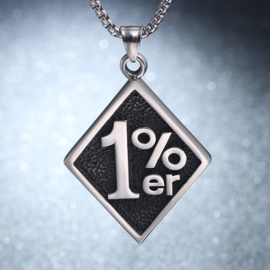 One Percenter- 1%er - Stainless Steel Pendant [medium]