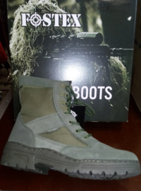 Sniper/Combat Boots - Army Green - Leather DeLuxe (Zipper)