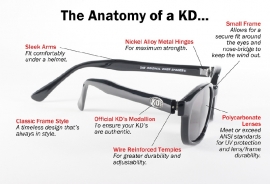 Larger Sunglasses - X-KD's - Orange