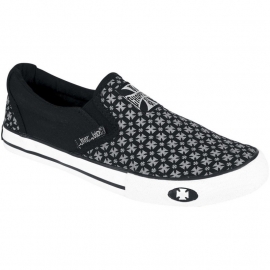 WCC BLACK SLIP ON SHOES - `After Riding`  Low Top Sneakers
