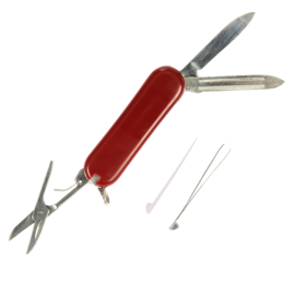 Zakmesje - Red Pocket knife 3 in 1 [small]